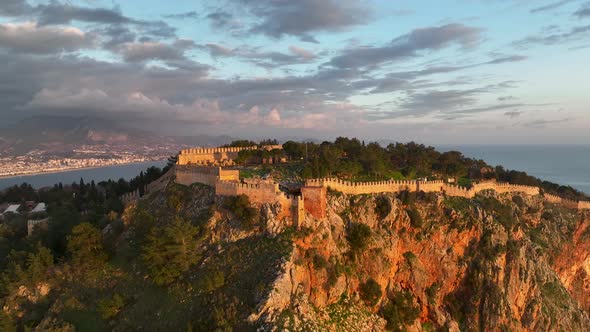 Alanya Castle Alanya Kalesi Aerial View