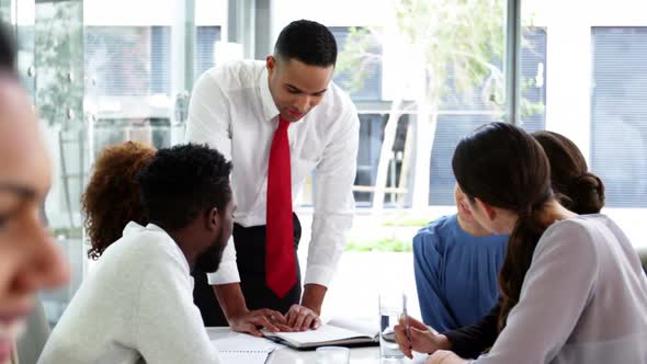 Businesspeople in meeting at conference room