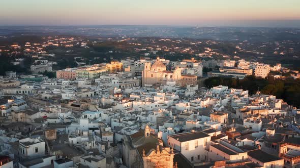 Aerial view of Martina Franca