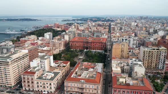 Aerial view of Taranto, Italy