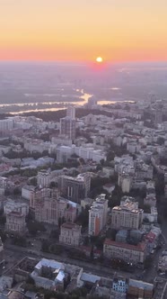 Ukraine Kyiv in the Morning at Sunrise