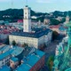 Aerial View Over The Church In Lviv City - VideoHive Item for Sale