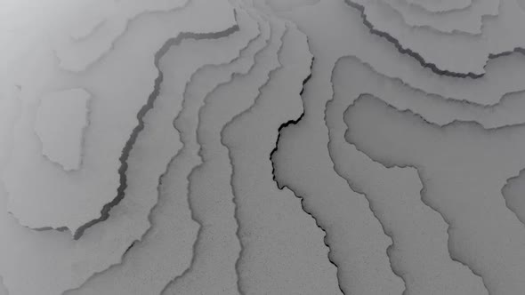 Snowfall Over A Terraced Landscape 2