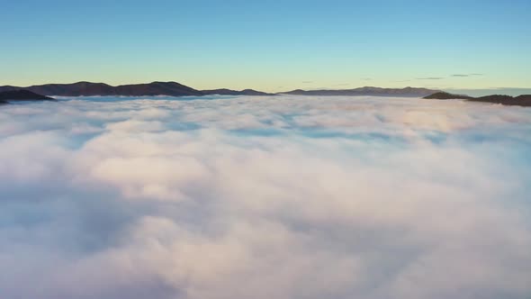 Grey Mist Covered the Mountain Hils