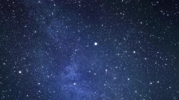 Infinity of galaxies and stars throughout the universe. Seamless looped repetitive animation.