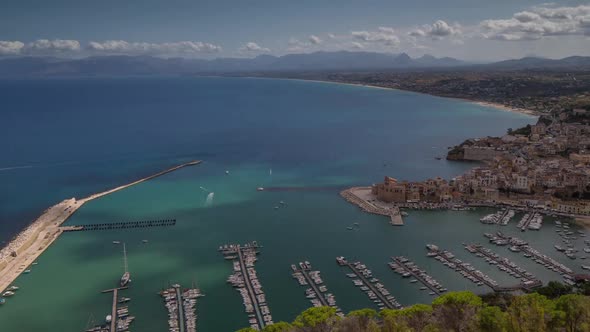 castellammare del golfo coast sicily italy port harbour