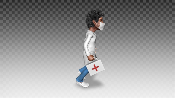 Cartoon Doctor    Runs To Help 2 alt