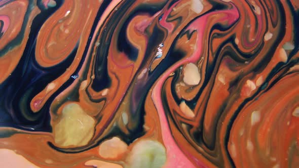 Abstract Bubbling Arty Pattern Liquid Paint Texture alt