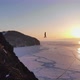 The Tightrope Walker Is on a Rope Stretched Between the Rocks at High Altitude. - VideoHive Item for Sale