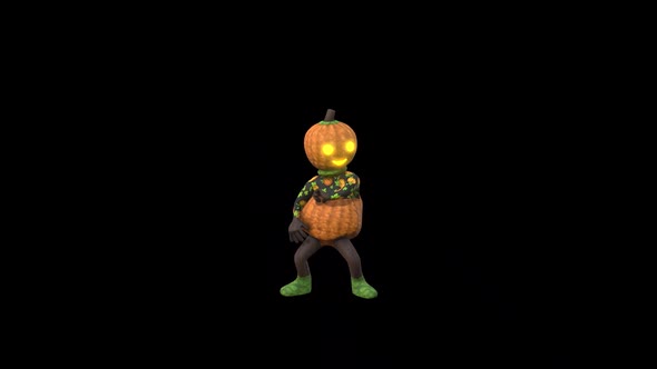 Pumpkin Girl Dance 7 – Halloween Concept