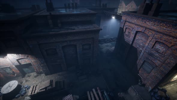 Aerial View of Old Factory alt