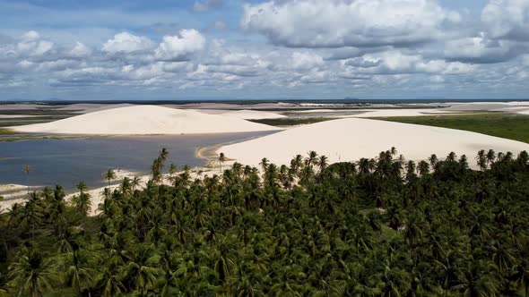 Jericoacoara Brazil. Tropical scenery for vacation travel. Northeast Brazil.