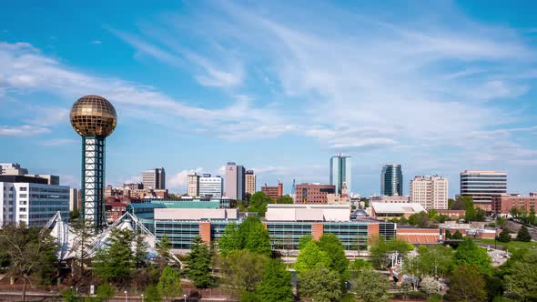 4K Knoxville Tennessee Skyline Time-lapse