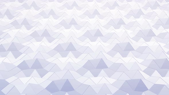 Stylish White Creative Abstract Low Poly Background in