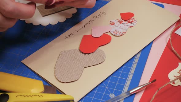 Scrap Valentine Greeting Card 