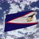 American Samoa Flag With Sky 4k - VideoHive Item for Sale