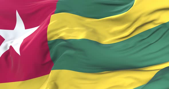 Flag of Togo Waving