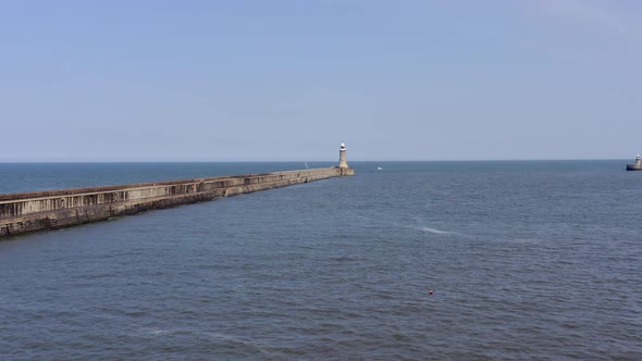 Tynemouth Breakwater and Lighthouse in the Summer