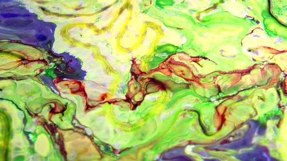 Colours Spreading Paint Swirling And Blast Texture 14