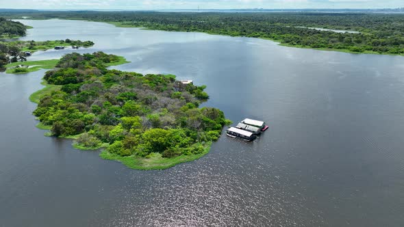 Stunning landscape of Amazon Forest at Amazonas State Brazil.