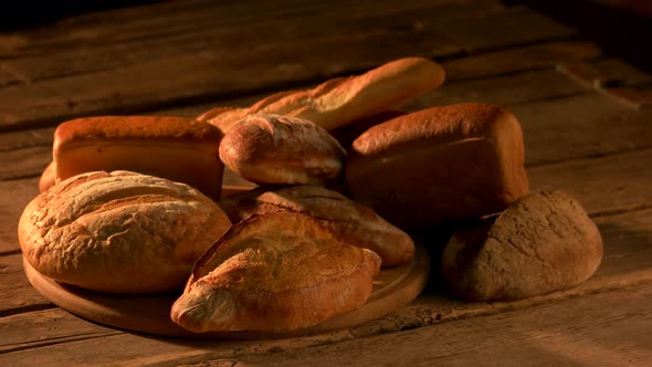 Fresh Homemade Bread Background