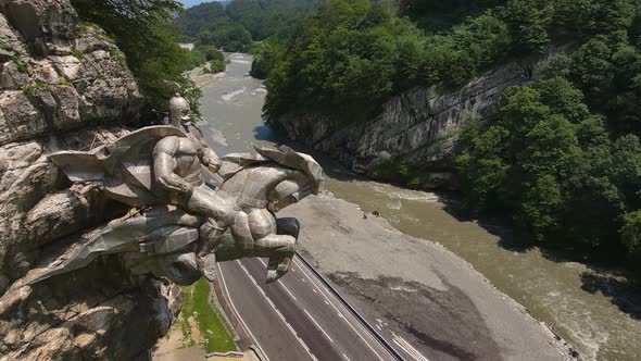 Monument Uastirdzhi in the Alagir Gorge