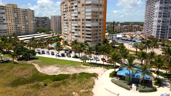 Aerial Panorama Pompano Beach Pavilion