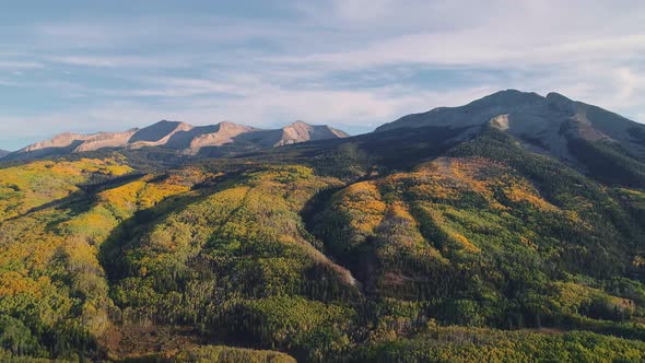 Aspens turning on Kebler Pass, Colorado