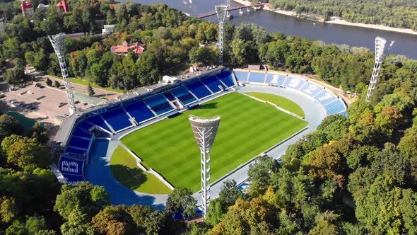 Dynamo Kyiv Lobanovskyi Stadium Aerial View