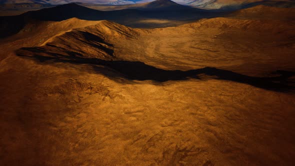 Fictional Mars Soil Aerial View of Martian Desert