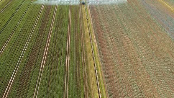 Irrigation System on Agricultural Land.