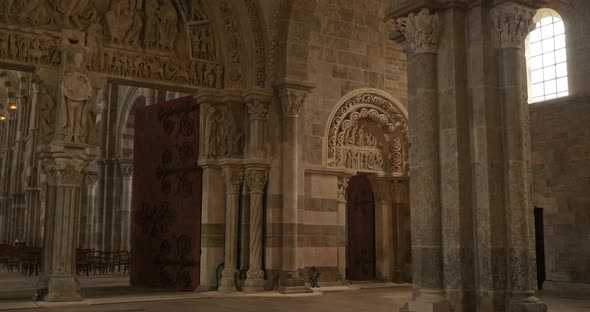 The Vezelay abbey, department of Yonne, region Bourgogne Franche Comte in France