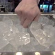 ice cubes for making a cocktail, a lot of edible ice in a stainless bowl - VideoHive Item for Sale
