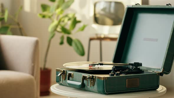 Vinyl Record Closeup