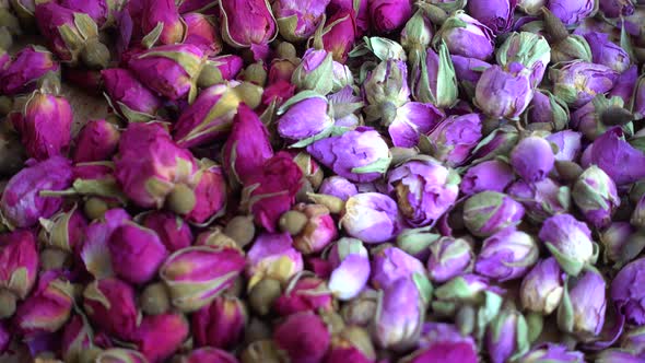Flower tea from the petals of the tea rose and the French rose.