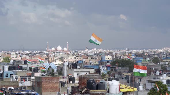 Indian flag flying high