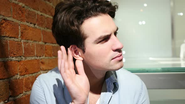 Man Listening Gesture