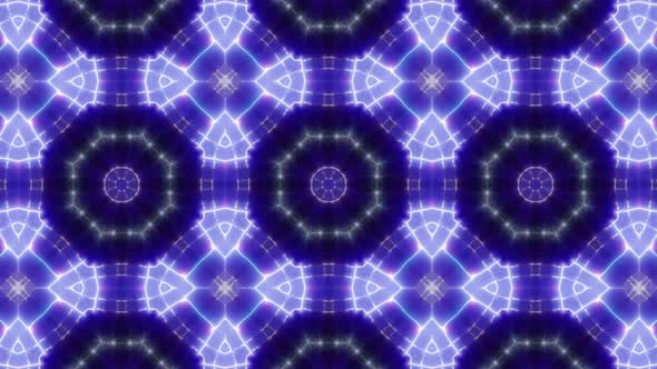 Blinking Neon Light Beam Kaleidoscope Loop 4K 15