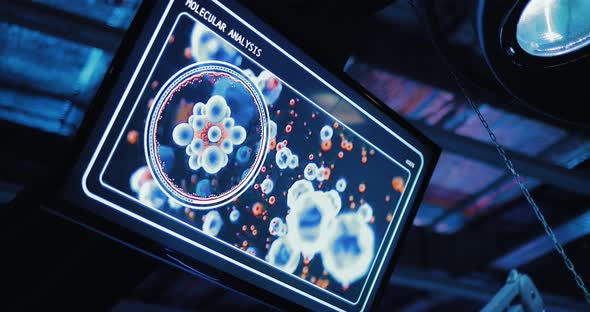 Movement of Cells Molecules on the Screen