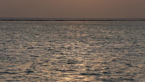 Amazing Sunrise Over the Tropical Beach