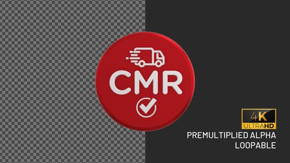 Cmr Certified Rotating Looping Badge with Alpha Channel alt