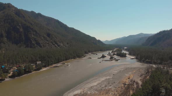 Aerial View of Katun River