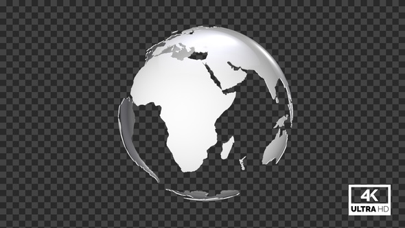 Spinning Globe World Map Looped