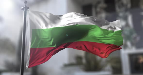 Bulgarian national flag. Bulgaria country waving flag