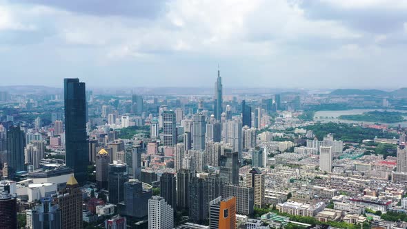 Nanjing City, Jiangsu Province, urban construction landscape