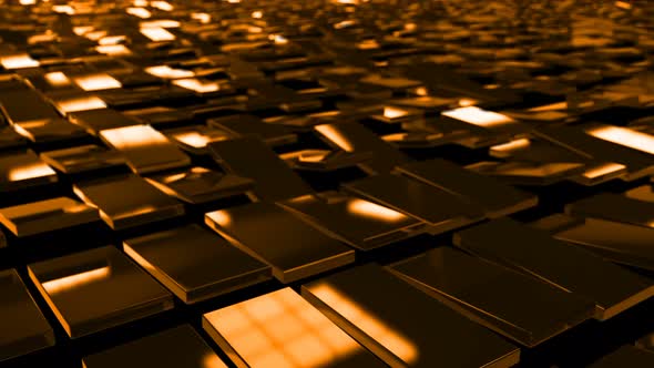 Golden Boxes Animation Background alt