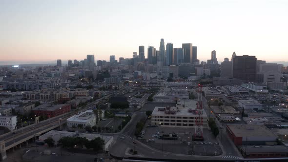 Downtown Los Angeles Aerial Los Angeles. 