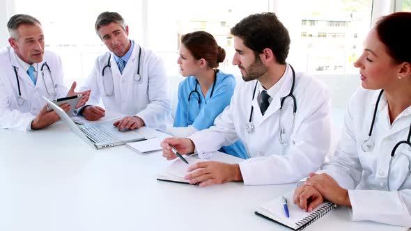 Medical Team Talking During a Meeting