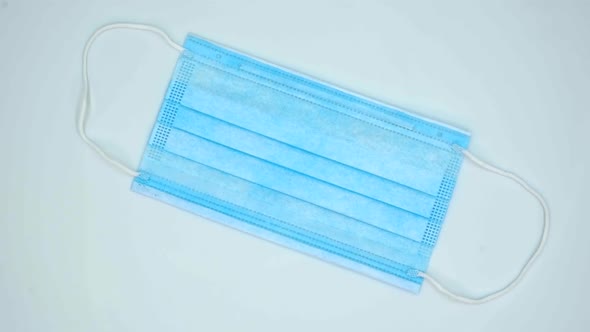 Vertical orientation video: Disposable medical masks for protection against the virus