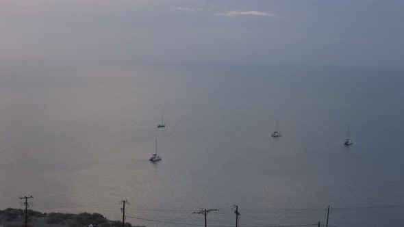 Santorini sunset yachts